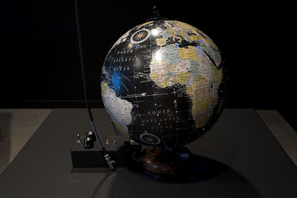 In Solidarity: The Workers of the World, globe detail